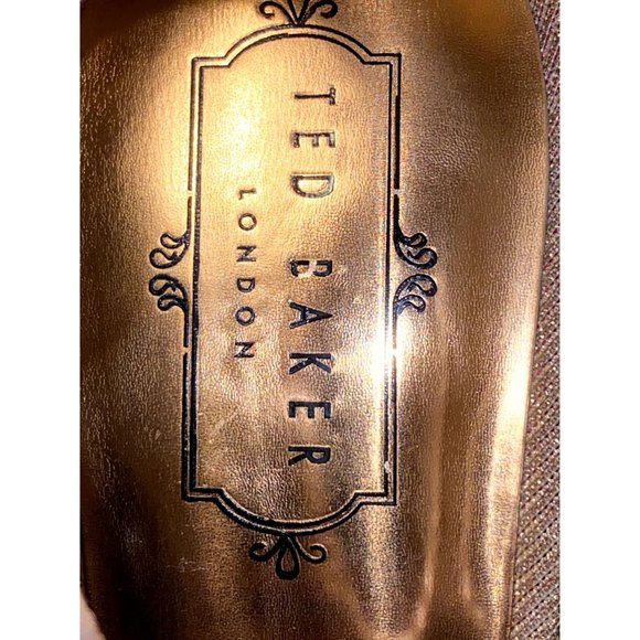 Ted Baker Sharlot Rose Gold Sparkling Stilleto Adj Ankle Strap Sandal 41 US 10.5 - Picture 11 of 12